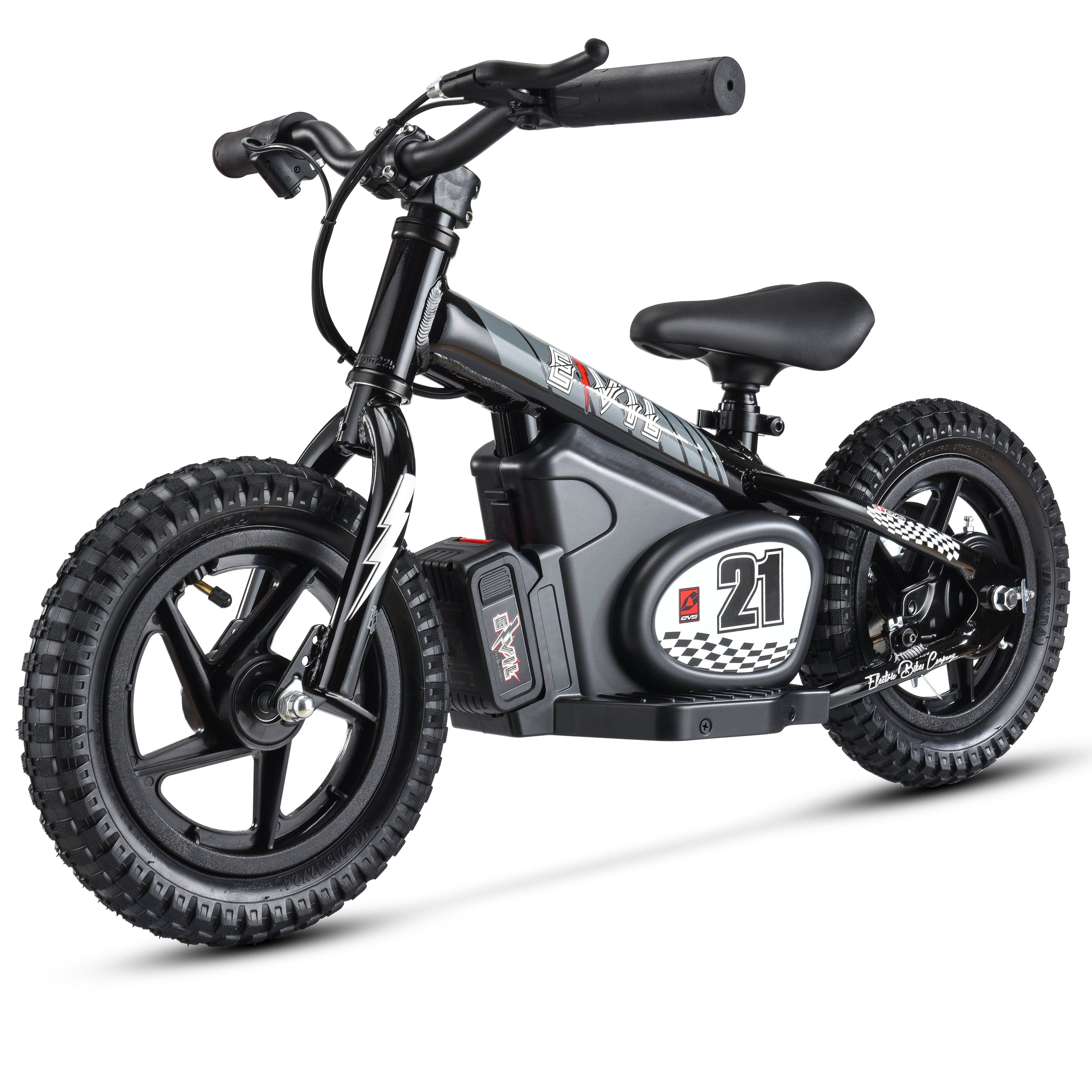 E-VIL Electric Kids Bike E12 mystic black E-BIKE Laufrad – EVS Sports  Germany